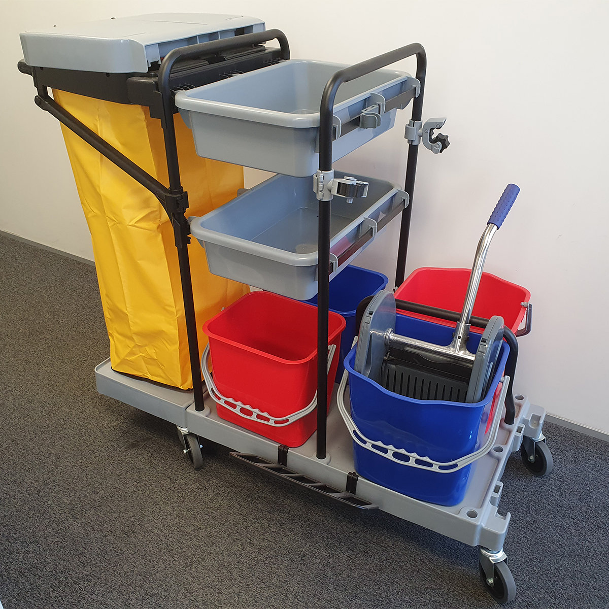 Buy Multi Function Janitor Cart  in Bin Trolleys available at Astrolift NZ